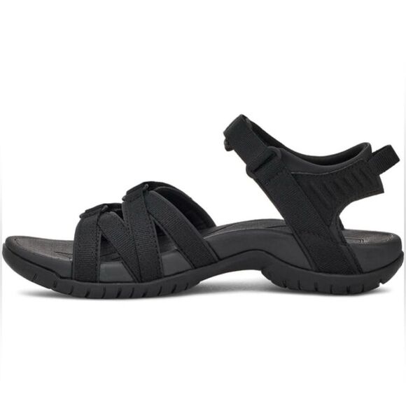 Teva Tirra 4266 All Black Strappy Slingback Hiking Sandals Women's Size 11 - Picture 1 of 12